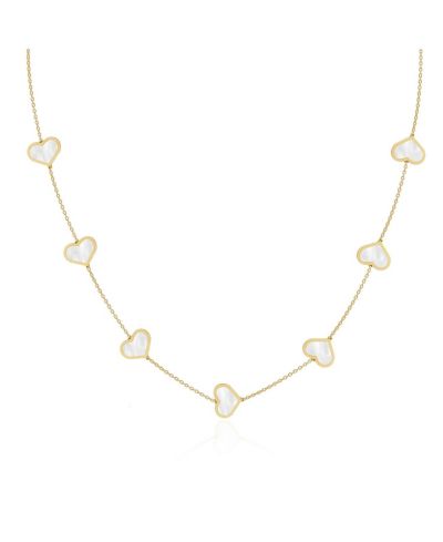Ожерелье The Lovery Mother of Pearl Heart Station