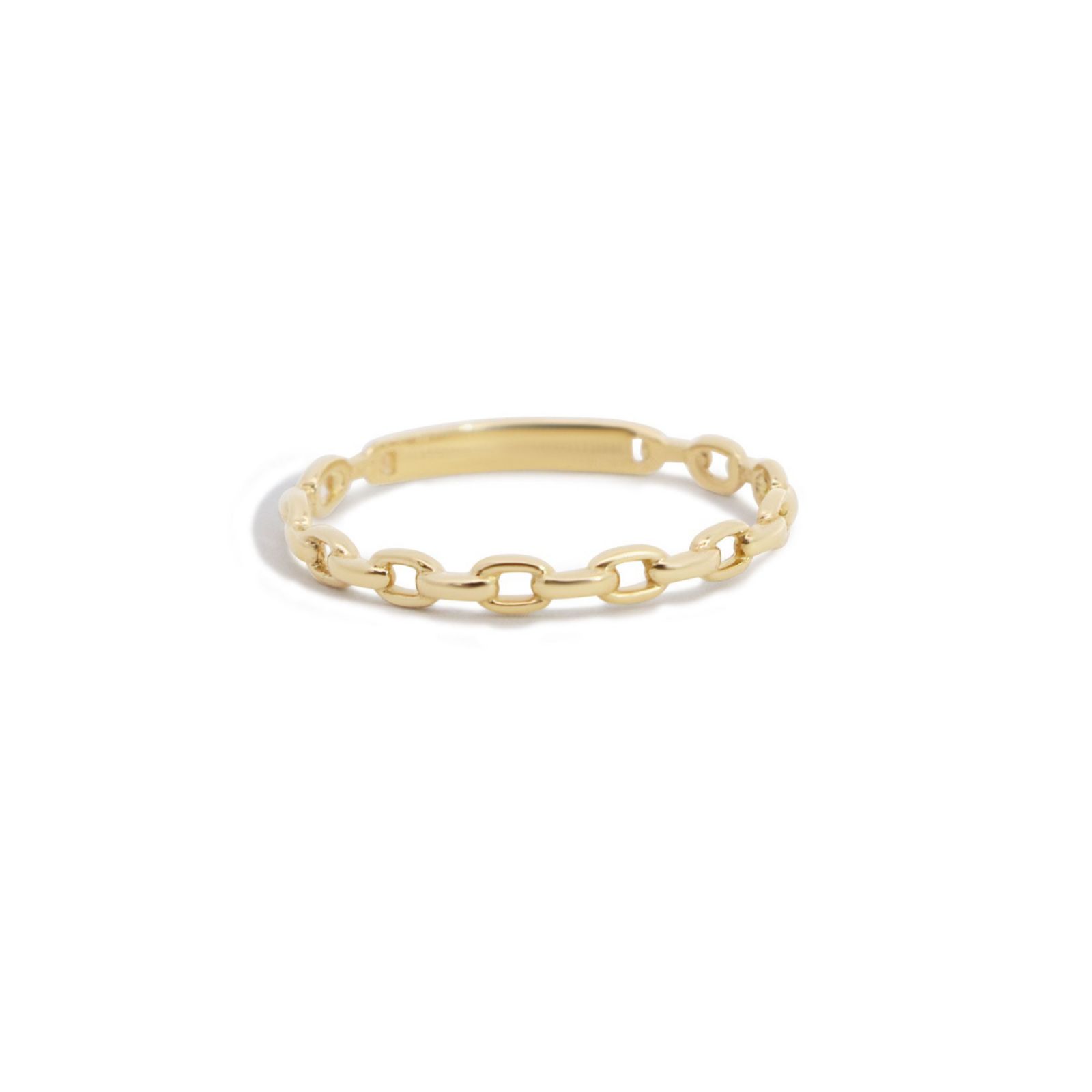 The Lovery Oval Link Ring 14K Yellow Gold