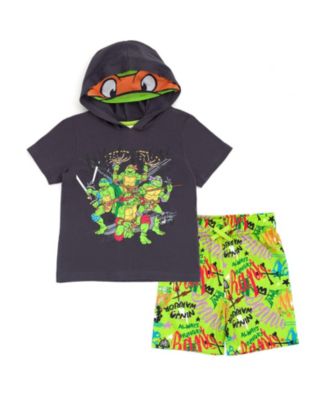Teenage Mutant Ninja Turtles комплект одежды для малышей мальчиков: футболка и шорты из сетки Леонардо Мишельangelo Рафаэль