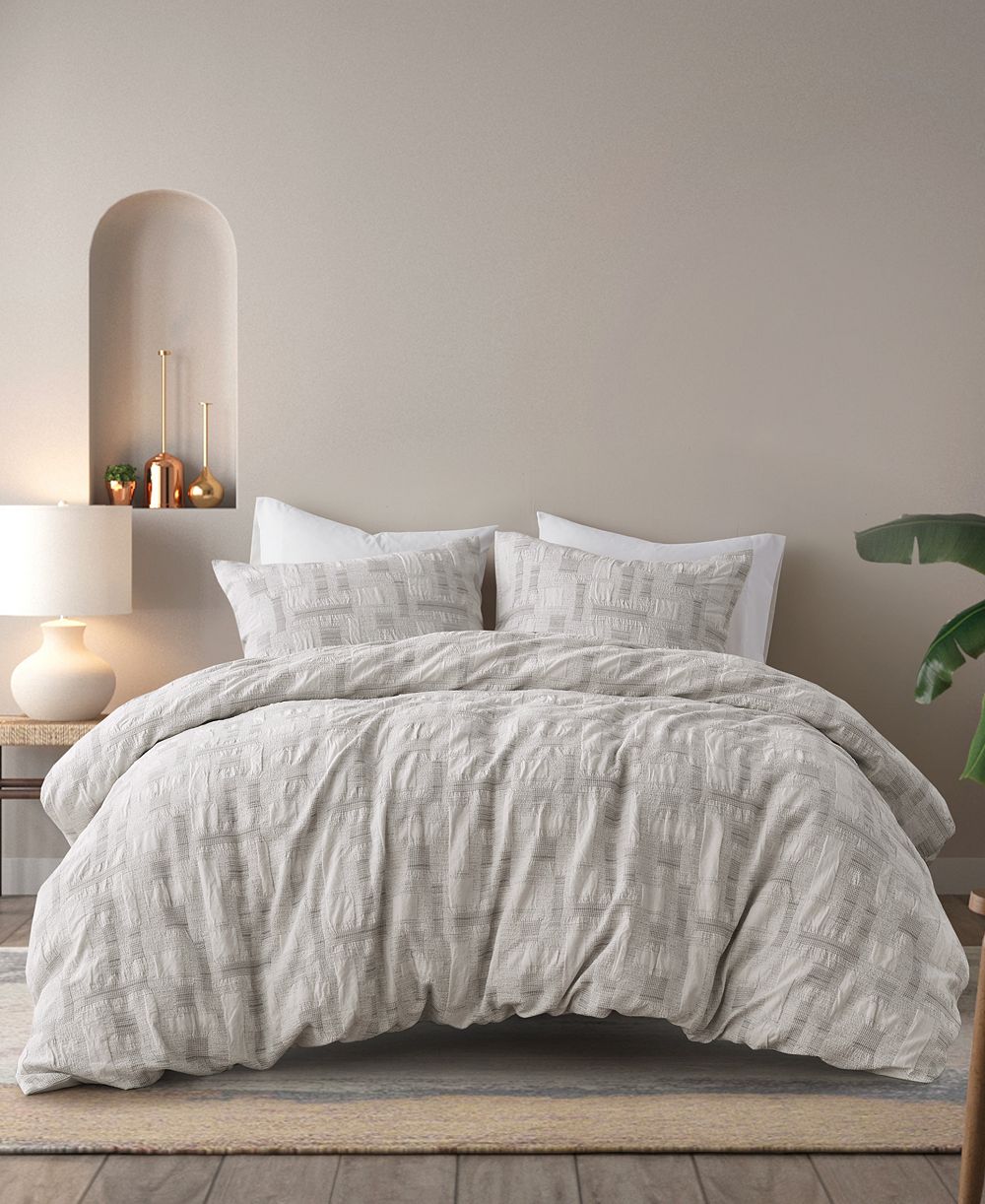 Комплект из 3 предметов INK+IVY Cairo Jacquard, Full/Queen