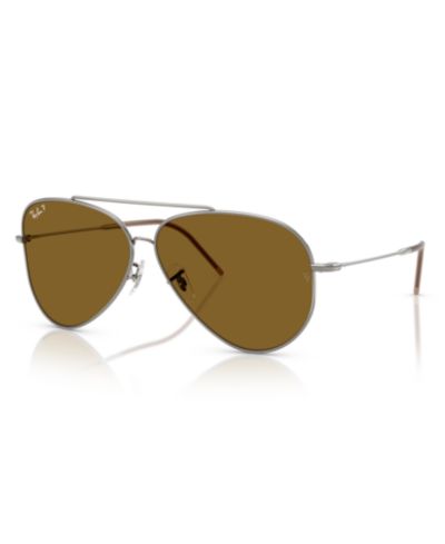 Унисекс солнцезащитные очки Ray-Ban Aviator с поляризацией Reverse, RBR0101S