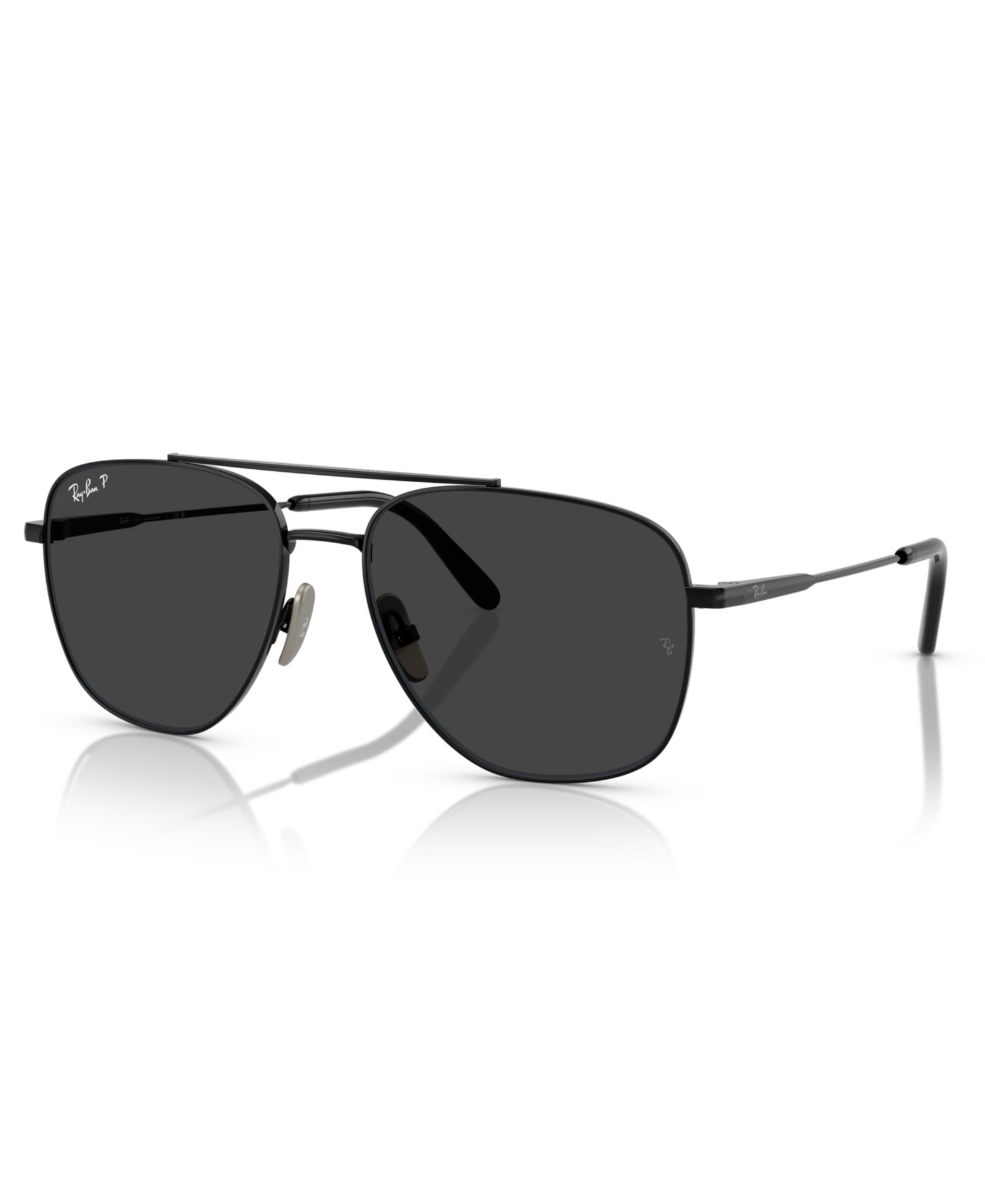 Ray-Ban Unisex Polarized Sunglasses, William Titanium RB8097