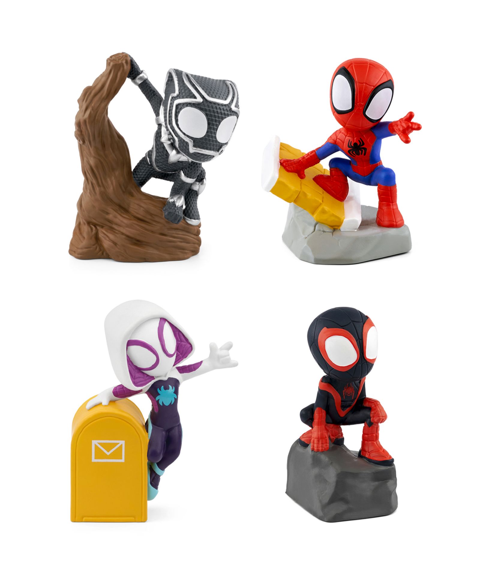 Tonies Marvel набор аудиофигурок Spidey, Spin, Ghost Spider и Black Panther