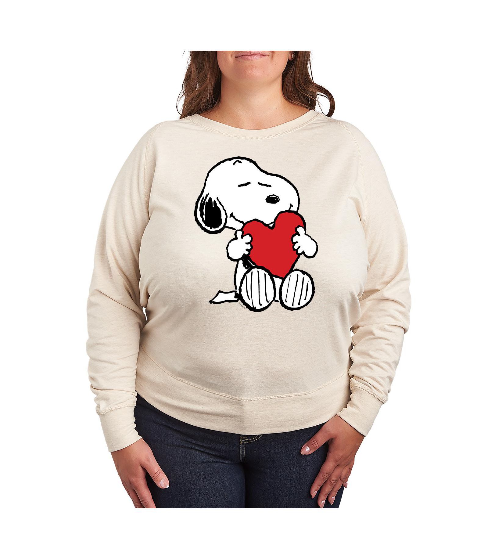Футболка Hybrid Apparel Plus Size с принтом Peanuts Heart