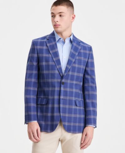 Мужской спортивный пиджак Nautica из хлопка и льна с принтом, Modern-Fit