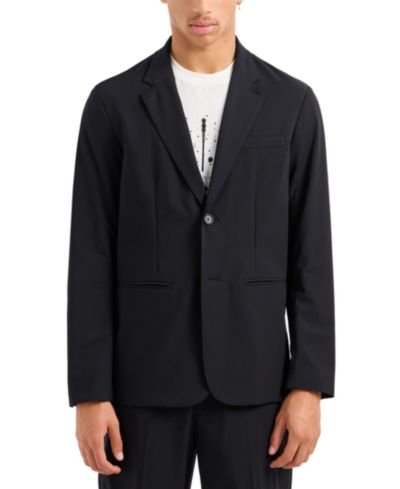A|X Armani Exchange Мужской приталенный блейзер Solid Notch Lapel Stretch