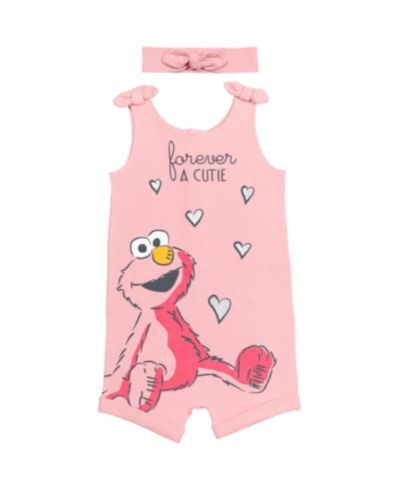 Sesame Street комбинезон Elmo и повязка на голову для девочек Sesame Street
