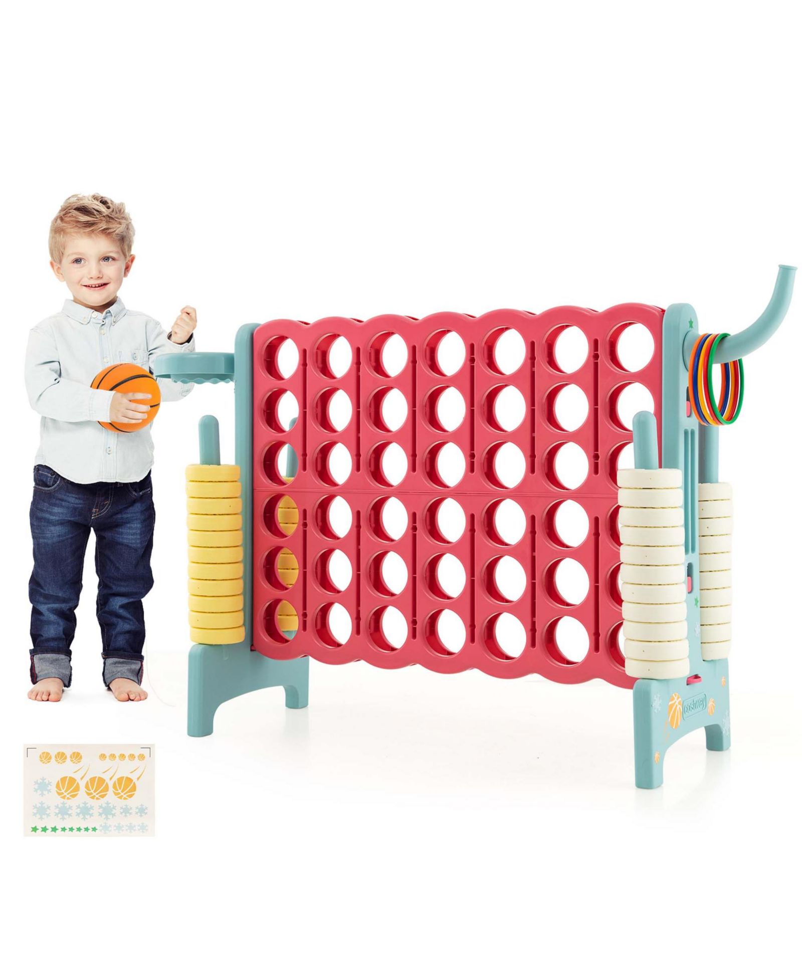Набор игр Costway 4-to-Score Jumbo 3-в-1, от 3 лет