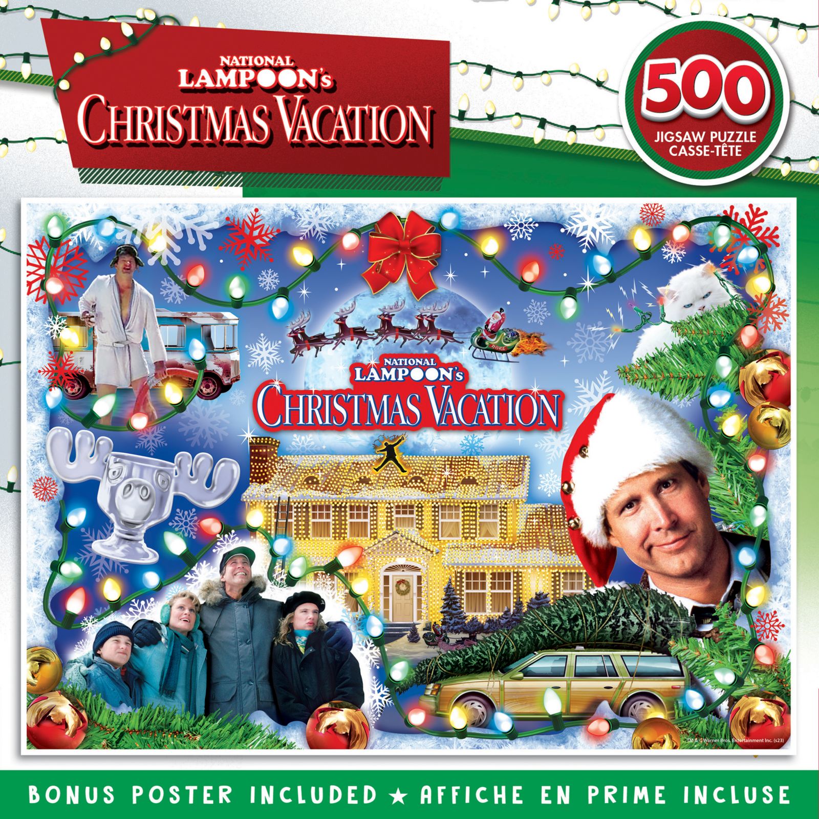 Masterpieces Puzzles National Lampoon's Christmas Vacation 500-Piece Puzzle, Ages 14+