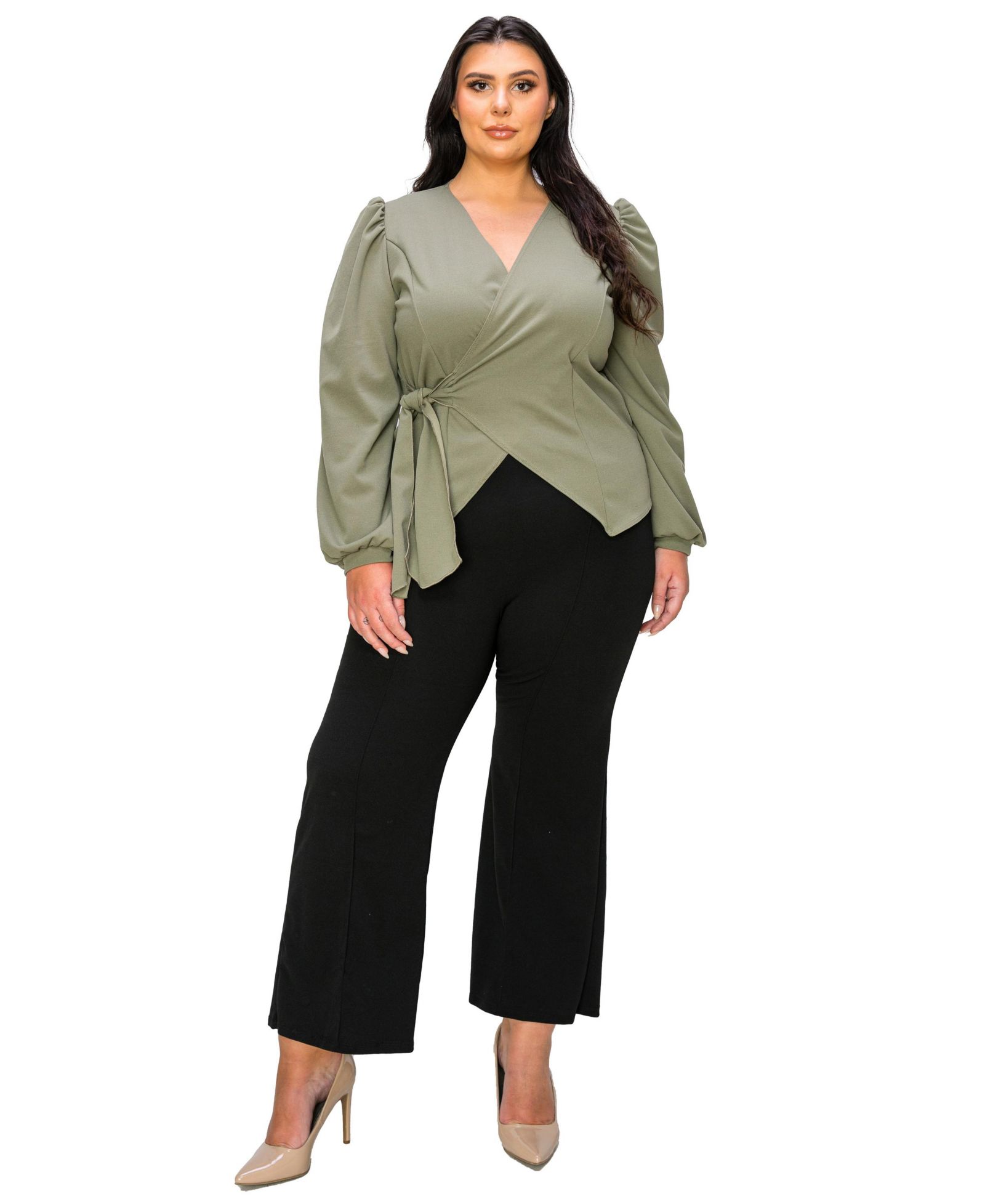 Топ L I V D Plus Size Yelena Crepe Wrap