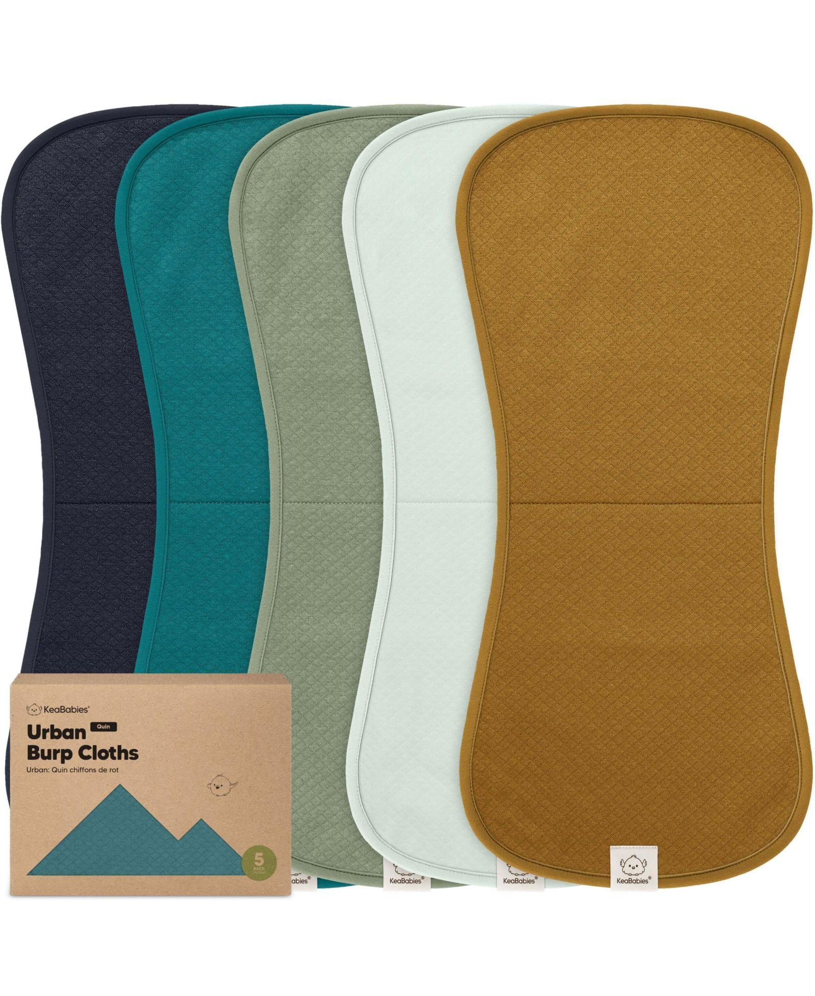 Набор пеленок KeaBabies Quin для малышей, 5 шт, хлопок