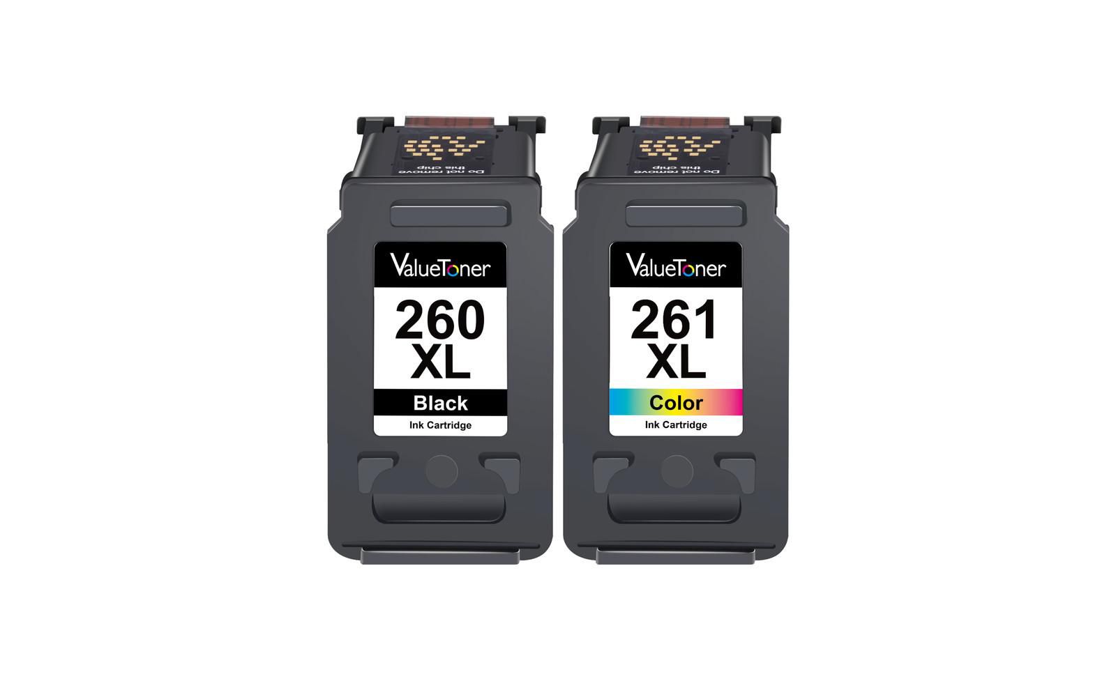 Valuetoner сменный картридж для чернил Canon 260XL 261XL (1 черный, 1 цветной)