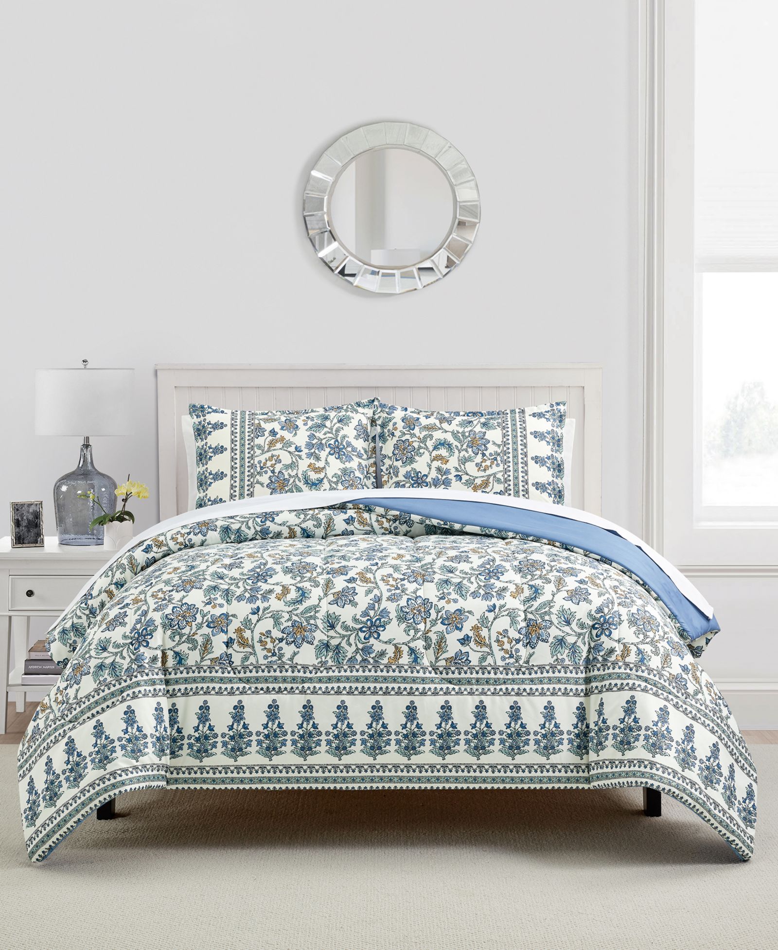 Macy's Jasmine Floral-Print 3-Pc. Comforter Sets