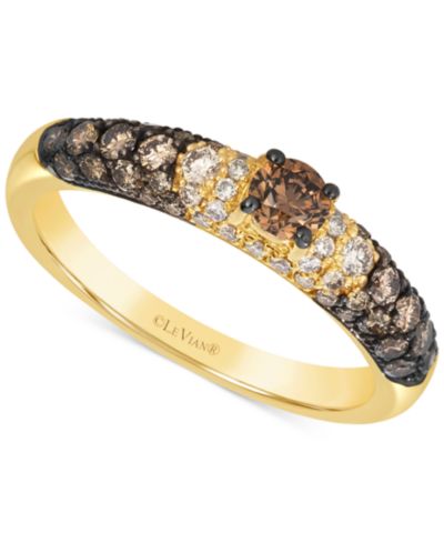 Le Vian Кольцо с бриллиантами Chocolate Ombré в золоте 14k