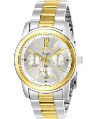 Женские наручные часы Invicta 11735 Angel Quartz с серебряным циферблатом и тремя стрелками