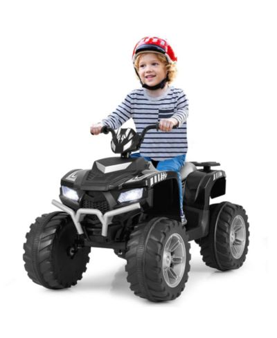 Costway 24V Kids Ride-On Electric Quad Car with Wireless Connection, 77 lb. Capacity, Ages 3-8