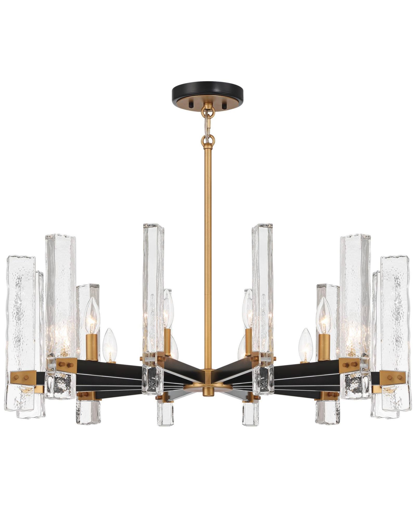 Possini Euro Design Daphne Chandelier Ceiling Light with 12-Light Mid Century Modern Fixture for Dining Room Over Table
