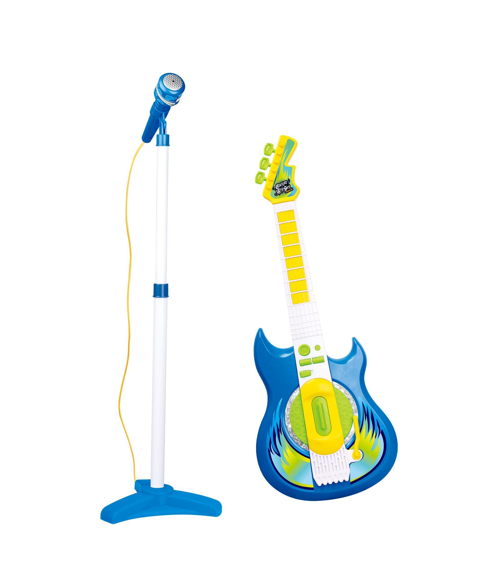 Contixo Dual Play Mode Guitar and Microphone 3-Piece Set, Ages 3+