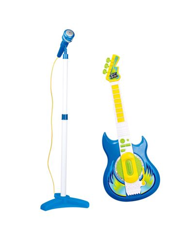 Детский набор Contixo Pink Kids Guitar and Microphone Set - Adjustable Stand, Musical Toy