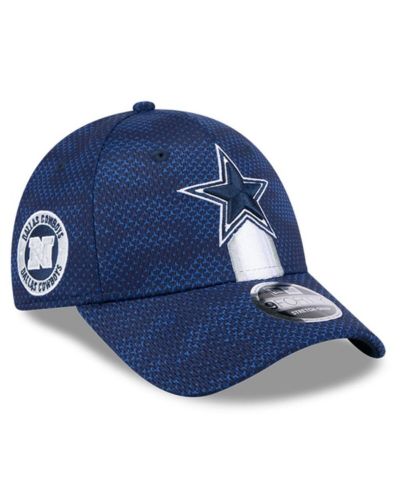 Мужская кепка New Era Navy Dallas Cowboys 2024 Sideline 9FORTY Stretch-Snap