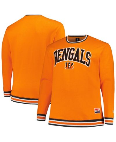 Мужской свитшот New Era Cincinnati Bengals Big & Tall Pullover, оранжевый
