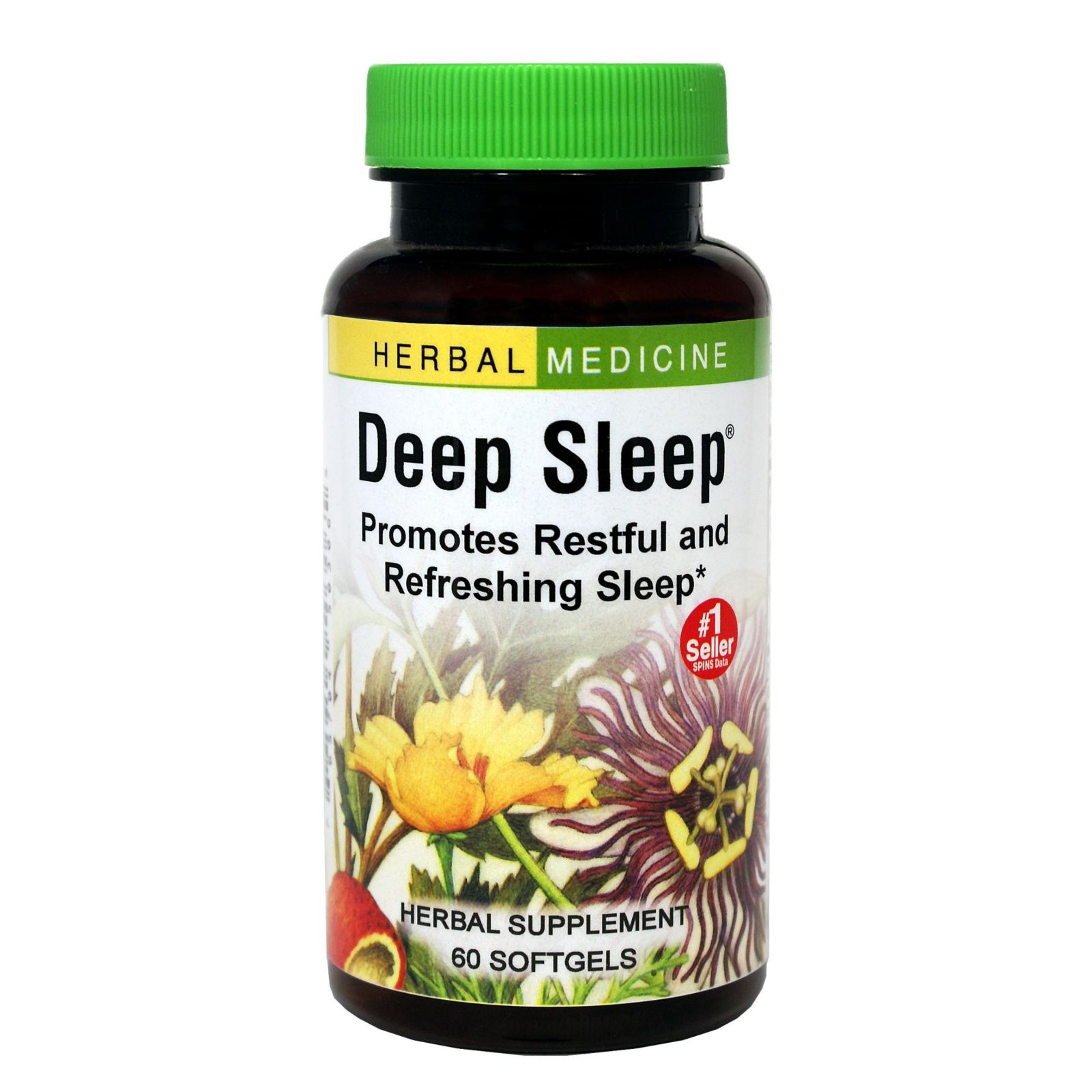 Trace Minerals Deep Sleep - травяное средство для сна - 60 мягких капсул