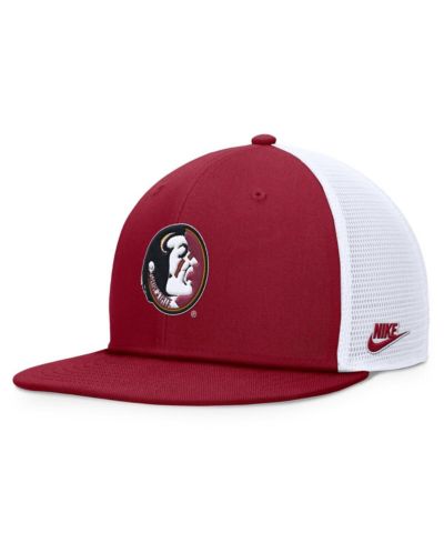 Мужская кепка Nike Florida State Seminoles Legacy Pro Snapback, гранатовый/белый