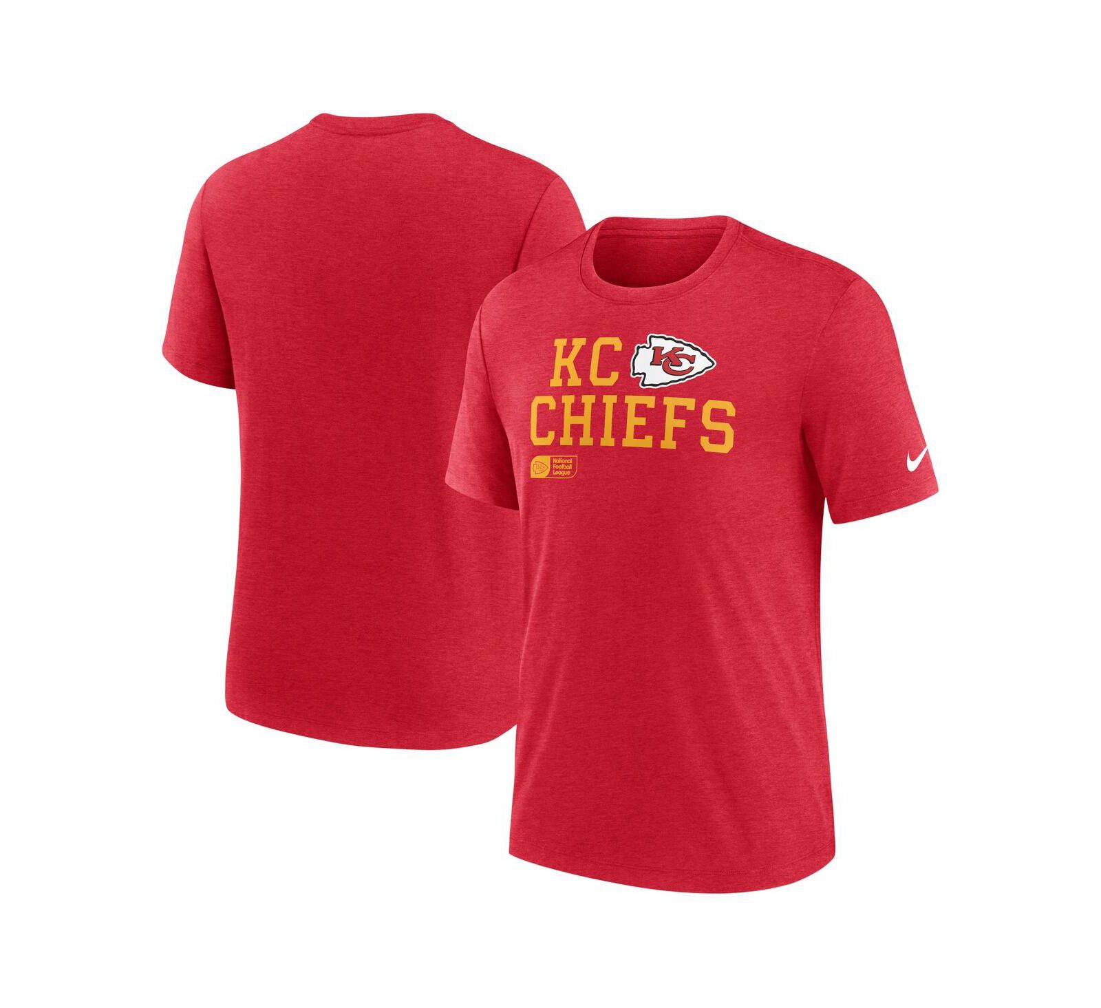 Мужская футболка Nike Red Kansas City Chiefs Tri-Blend