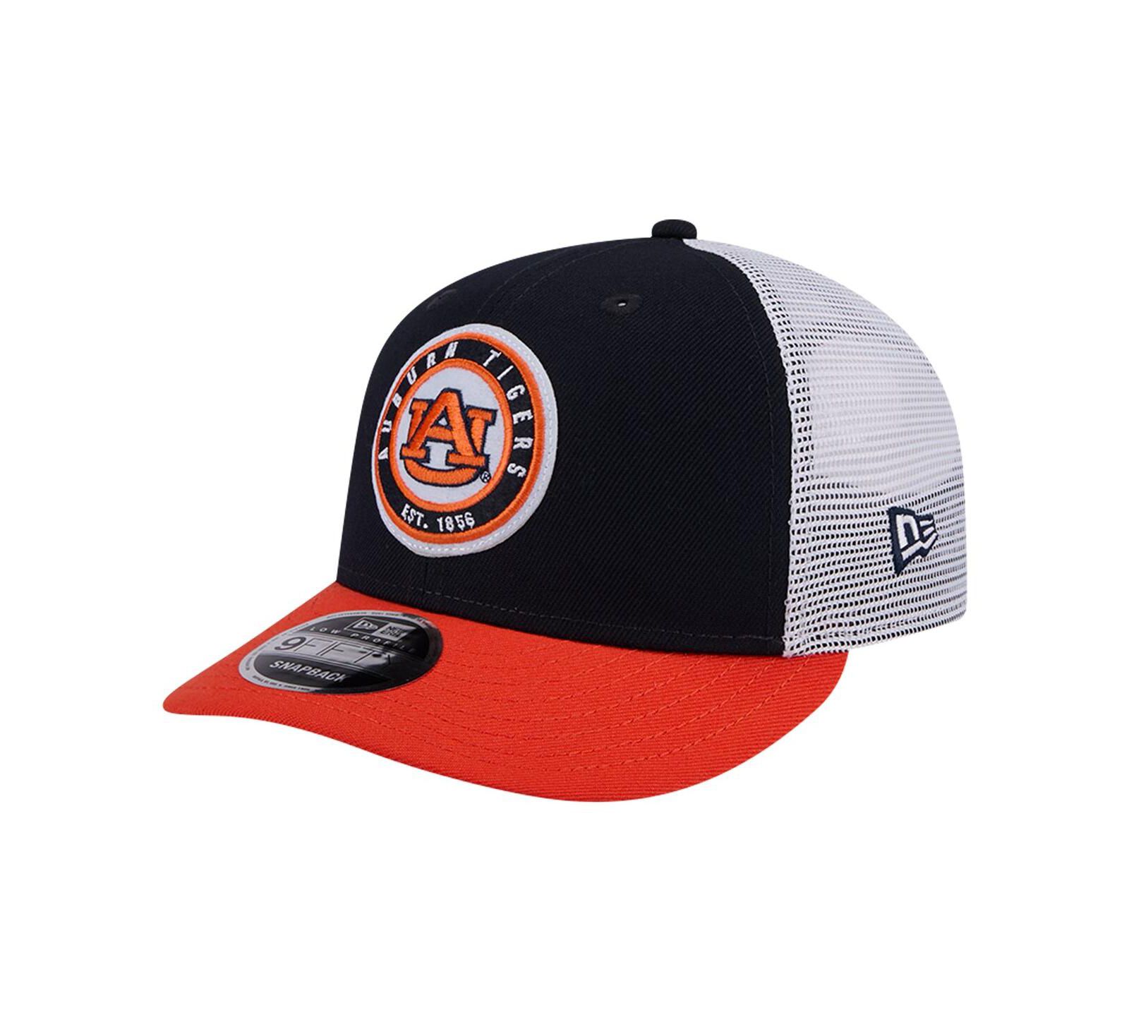New Era Men's Navy Auburn Tigers Throwback Circle Patch 9FIFTY Trucker Snapback Hat