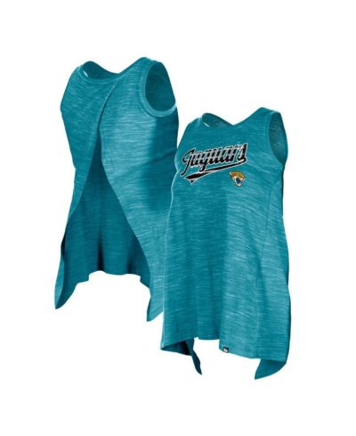 Женский спортивный топ New Era Teal Jacksonville Jaguars Space Dye Active Tank Top