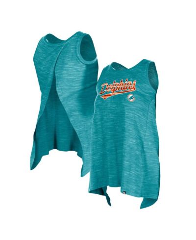 Женский спортивный топ New Era Aqua Miami Dolphins Space Dye