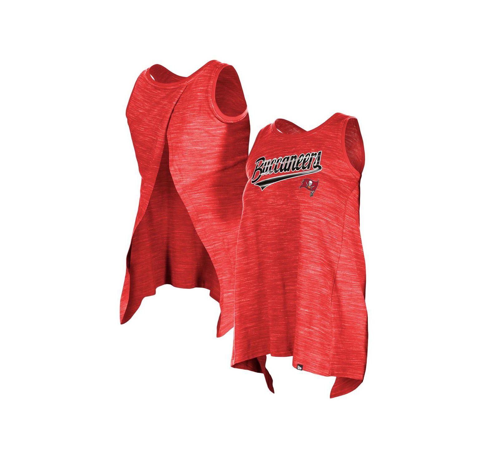 Женский спортивный топ New Era Red Tampa Bay Buccaneers Space Dye