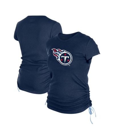 Женская футболка New Era Navy Tennessee Titans Ruched Side T-Shirt