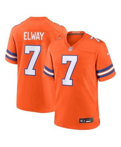 Мужская джерси Nike John Elway Denver Broncos Mile High Collection 1977 Throwback оранжевая