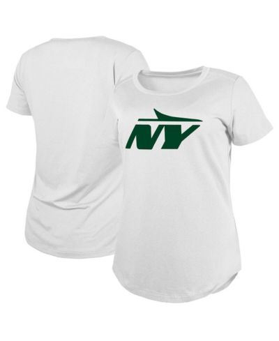 New Era Женская футболка New Era White New York Jets NY Logo T-Shirt