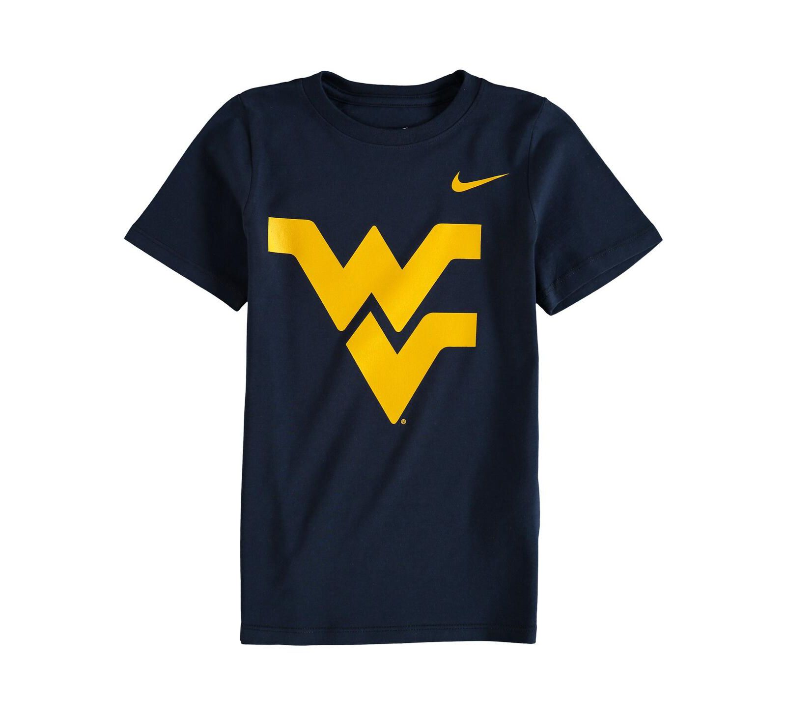 Nike Little Boys and Girls Navy West Virginia Mountaineers Logo T-Shirt