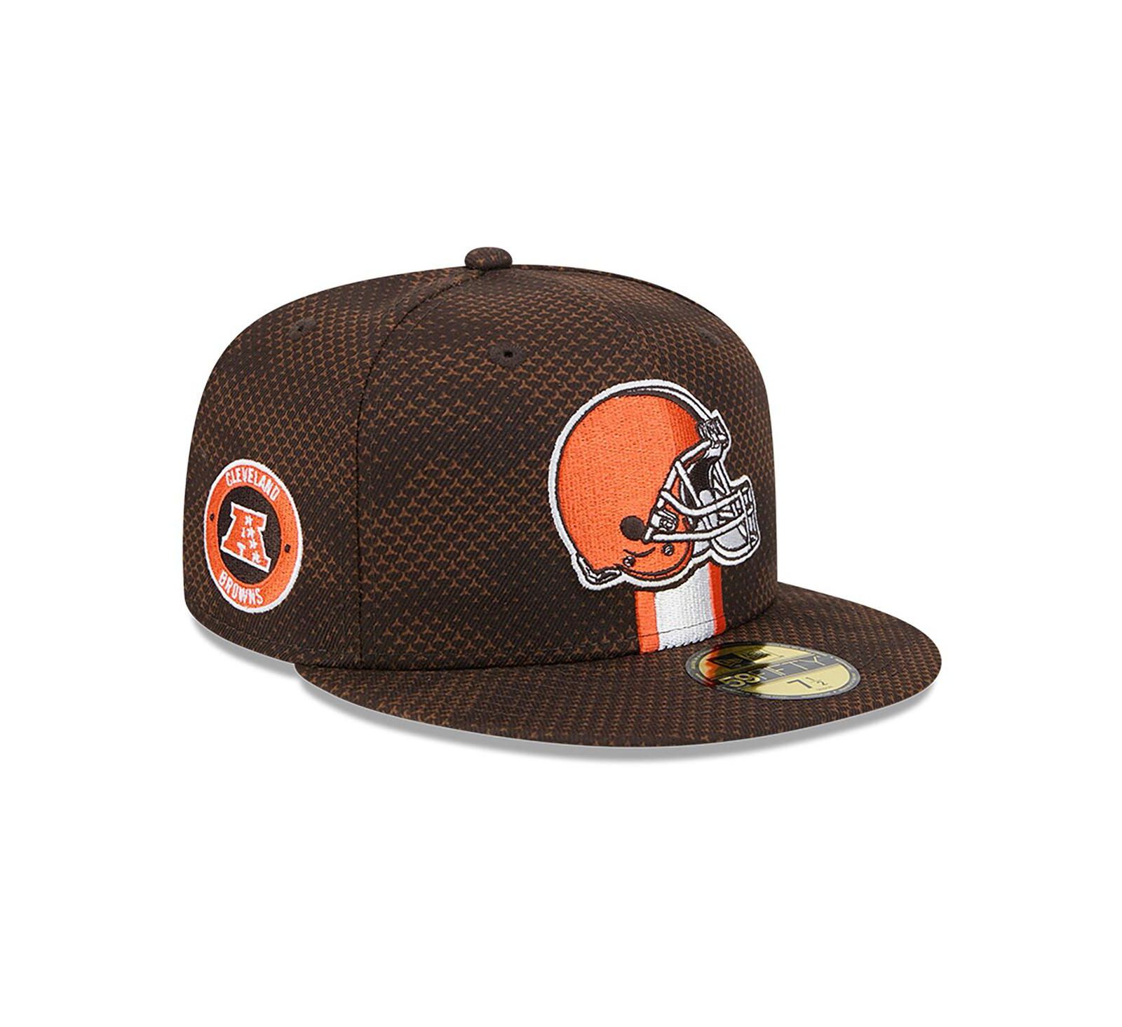 New Era Men's Brown Cleveland Browns 2024 Sideline 59FIFTY Fitted Hat