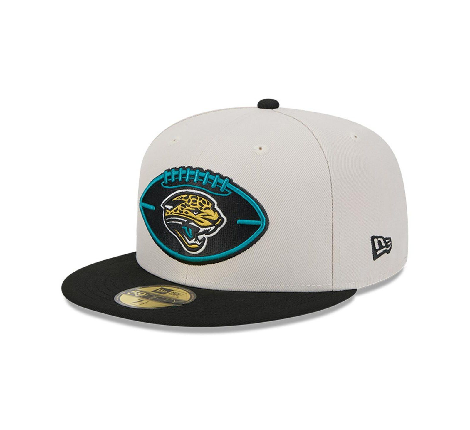 Мужская кепка New Era Jacksonville Jaguars 2024 Sideline Historic 59FIFTY Stone/Black