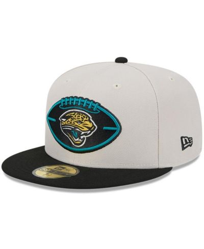 Мужская кепка New Era Jacksonville Jaguars 2024 Sideline Historic 59FIFTY Stone/Black
