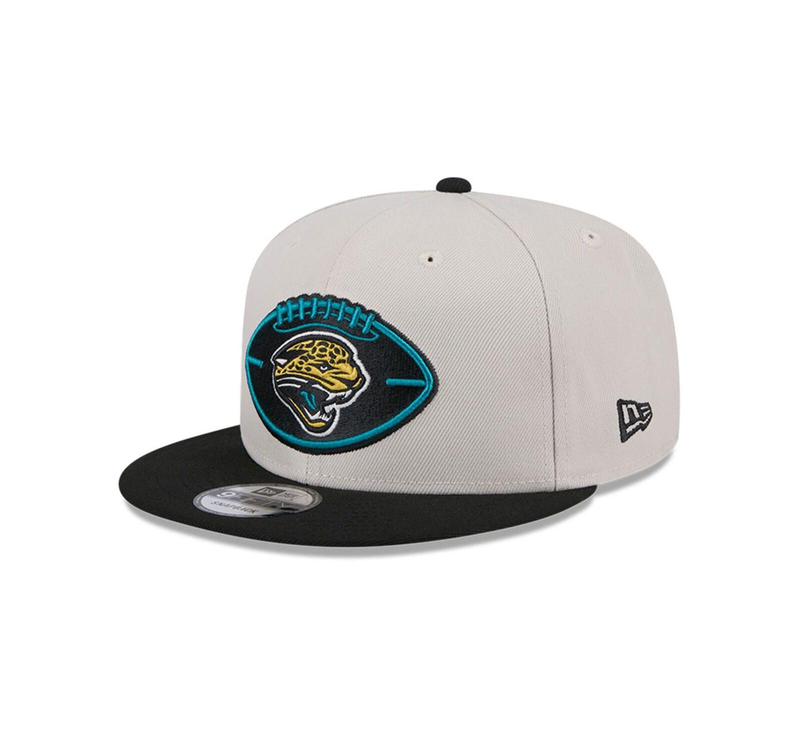 New Era Men's Stone/Black Jacksonville Jaguars 2024 Sideline Historic 9FIFTY Snapback Hat