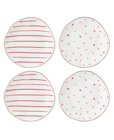 Lenox Garnet Bay Dessert Plates, Set of 4