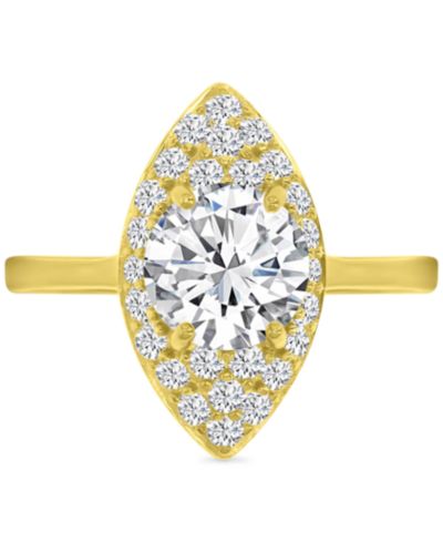 Cubic Zirconia Marquise Ring (4-3/8 ct. t.w.) in 14k Gold over Sterling Silver