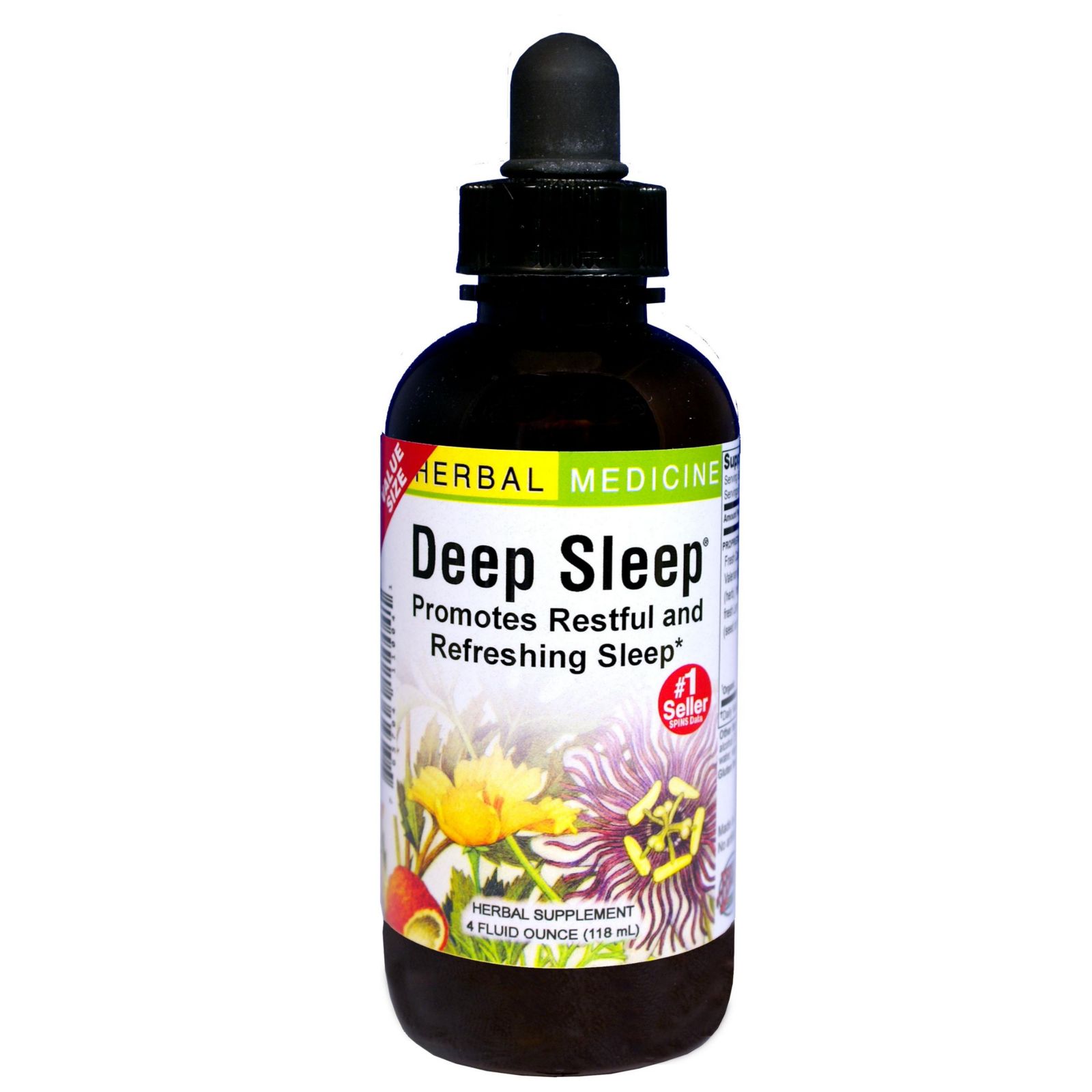 Trace Minerals Deep Sleep, натуральная травяная добавка для сна, 4 oz жидкий экстракт