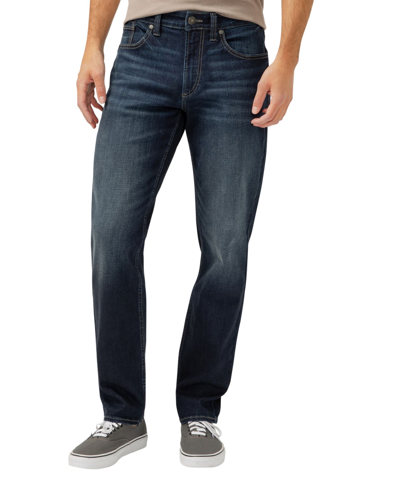 Silver Jeans Co. Men's Eddie Classic Athletic Fit Tapered Leg Jeans