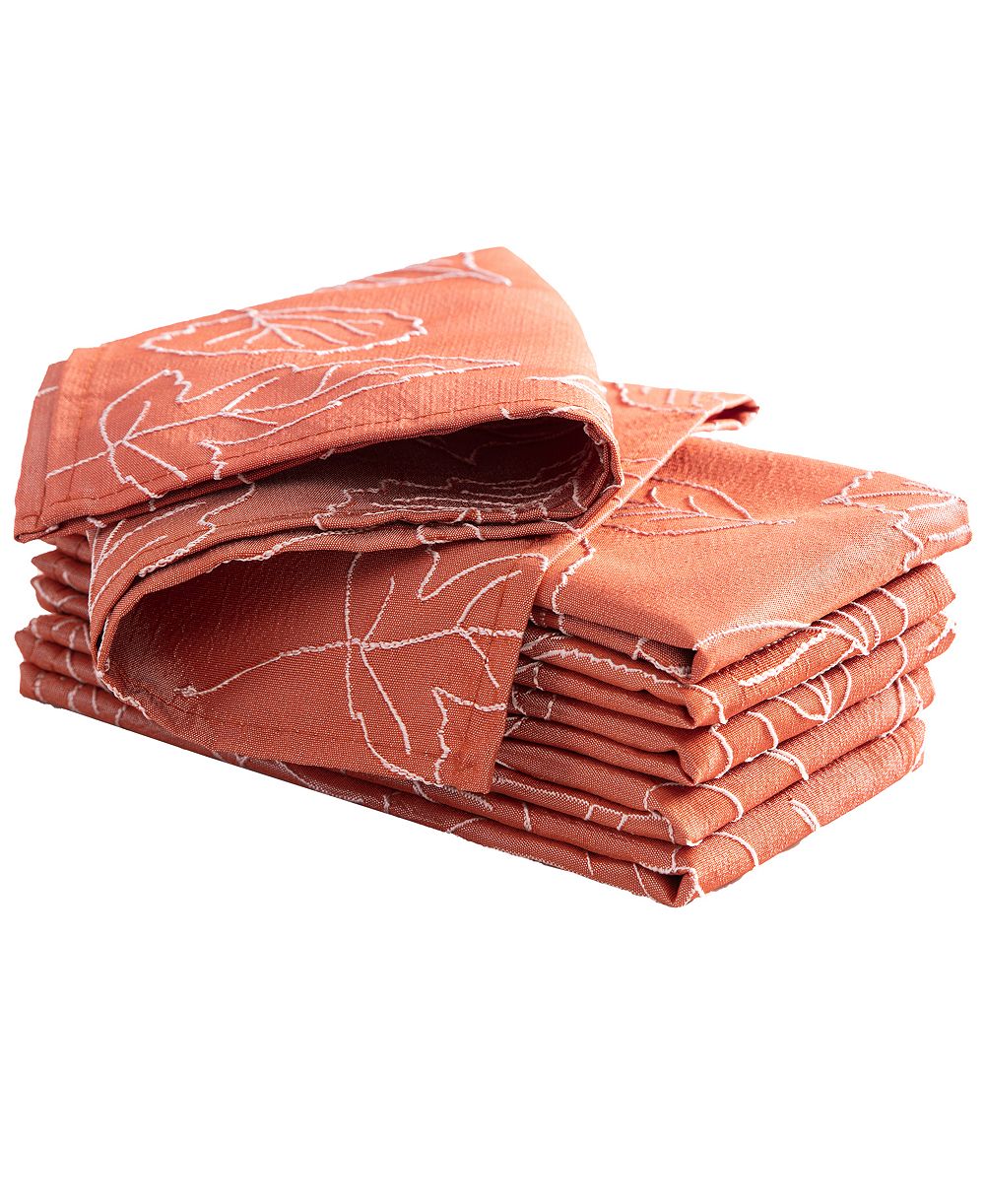 Laura Ashley Harvest тиснёные тканые салфетки, набор из 6 штук, 18” x 18"