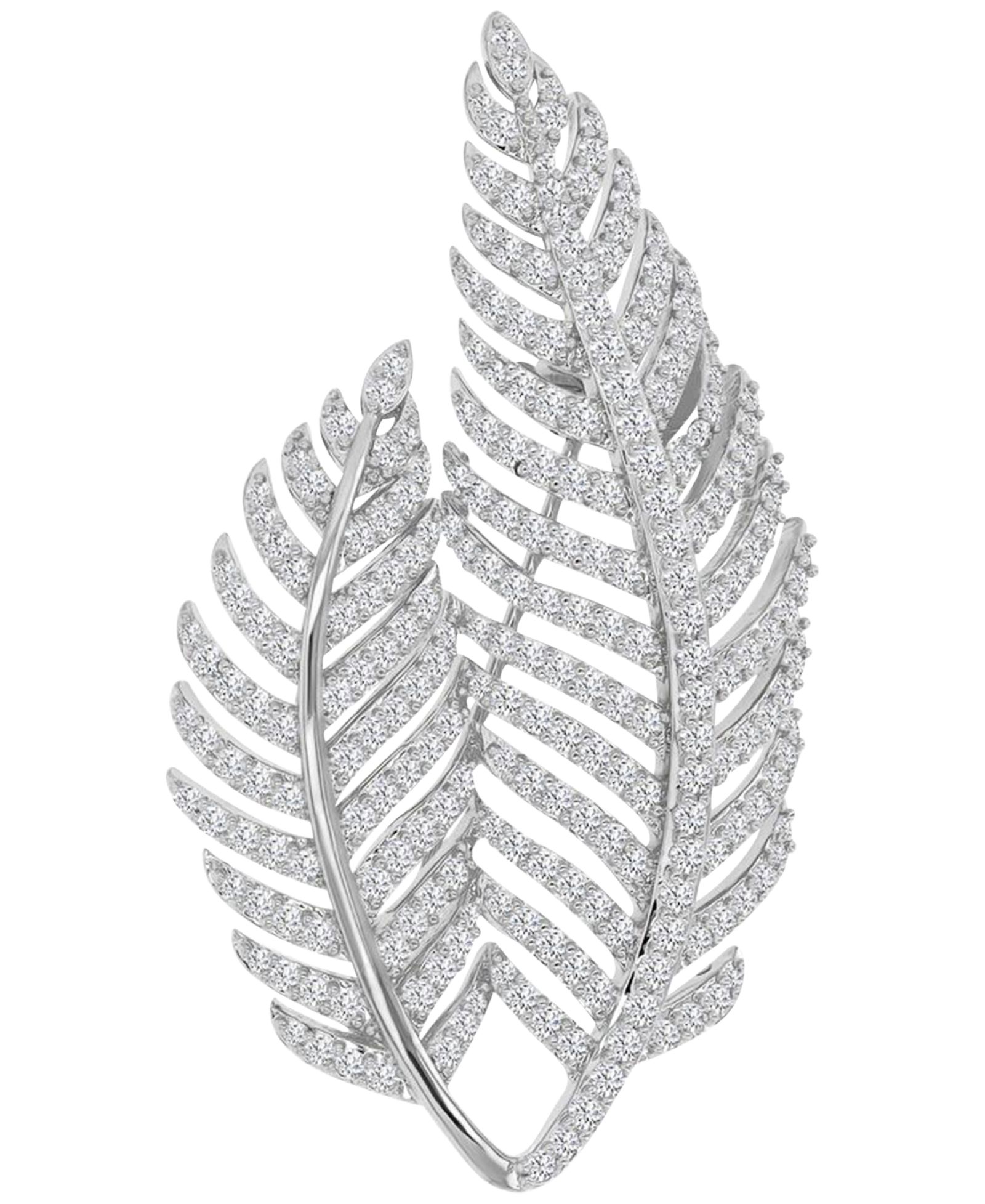 Macy's Cubic Zirconia Palm Branch Pin Brooch