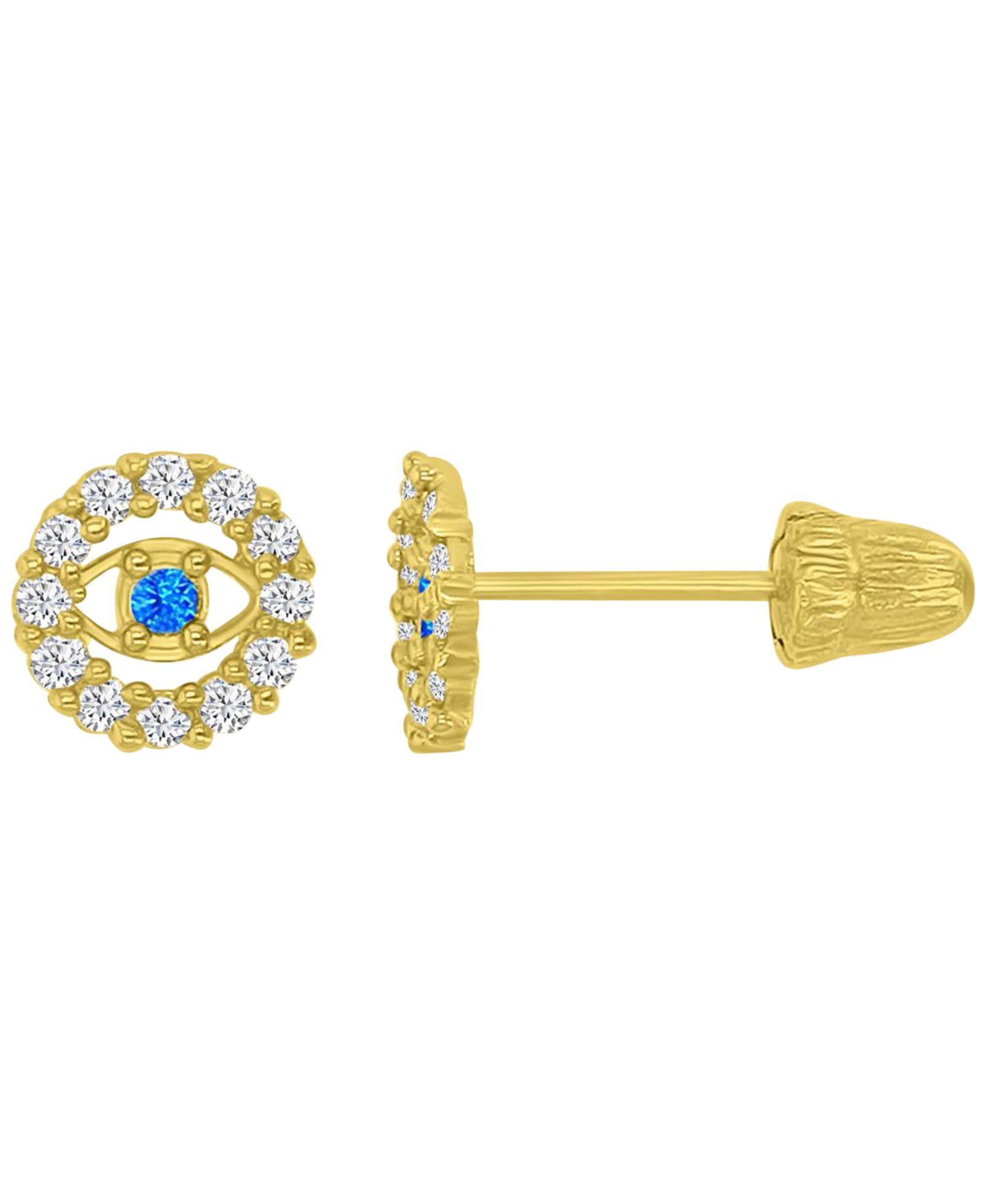 Серьги-гвоздики Macy's Pave Evil Eye Stud