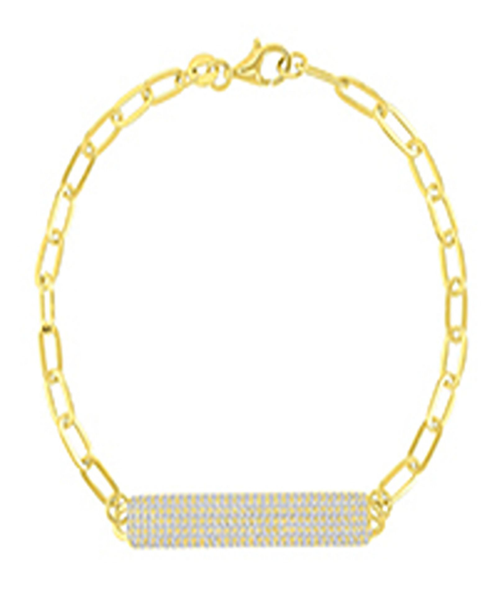 Macy's Cubic Zirconia Bracelet in 14k Yellow Gold Over Sterling Silver