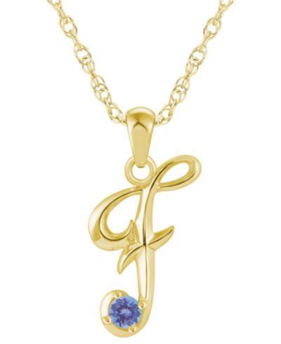 Tanzanite Yellow Gold f