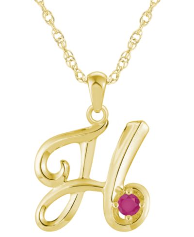 Ruby Yellow Gold H